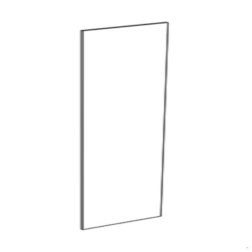 Oxford White 96" Tall End Panel (Left)