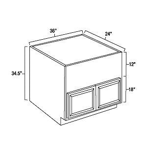 Platinum Shaker 36" Farmhouse Sink Base