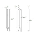 Navy Blue Shaker 3" x 42" Wall Filler