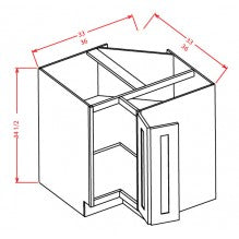Shaker Grey 36" Base Easy Reach Cabinet