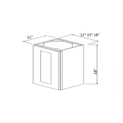 Winchester Grey 12" x 18" Wall Cabinet