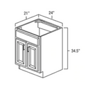 Java Shaker 24" Vanity Sink Base