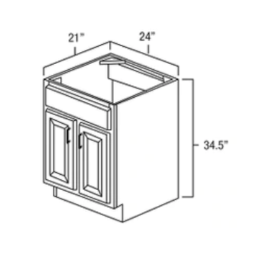 Java Shaker 24" Vanity Sink Base