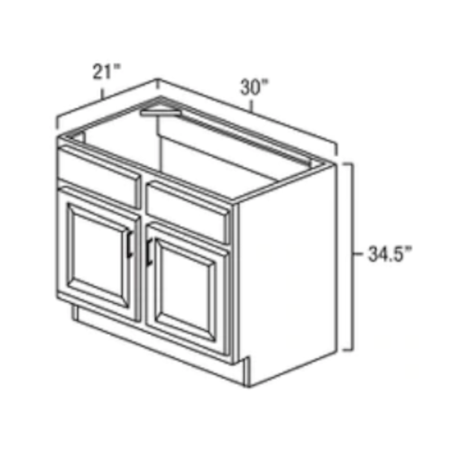 Java Shaker 30" Vanity Sink Base