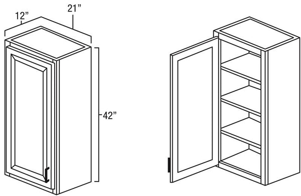 Knotty Hickory Shaker Kitchen Cabinets – Tagged Double Door Base Cabinets